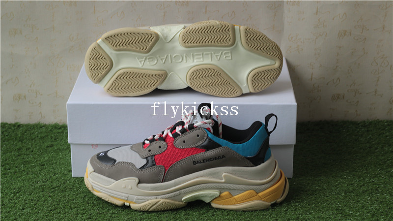 Balenciaga 2017 Fall Winter Triple-S Grey Red